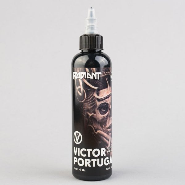 Radiant Victor Portugal V2 Siyah Gölge Boyası 4 oz 120 ml Dövme Boyası