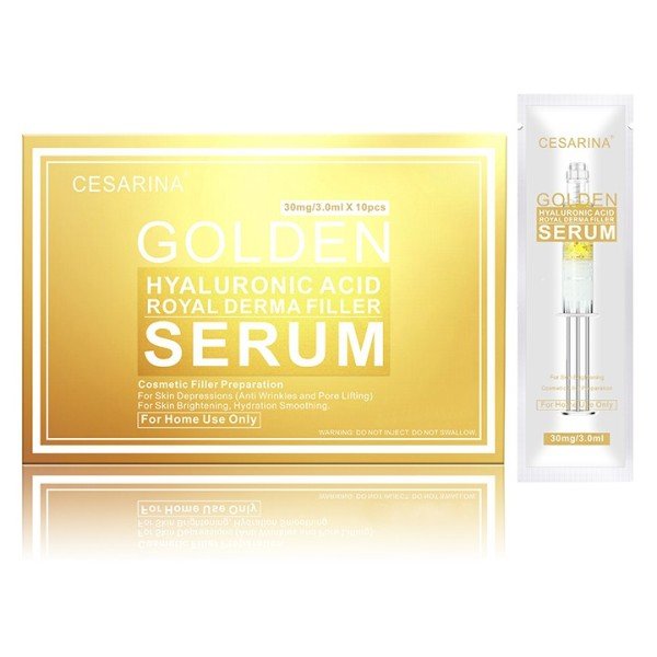 Cesarina Golden Hyaluronic Acid Royal Derma Filler Serum 30mg 3ml x 10 Adet Cilt Bakım Serumu