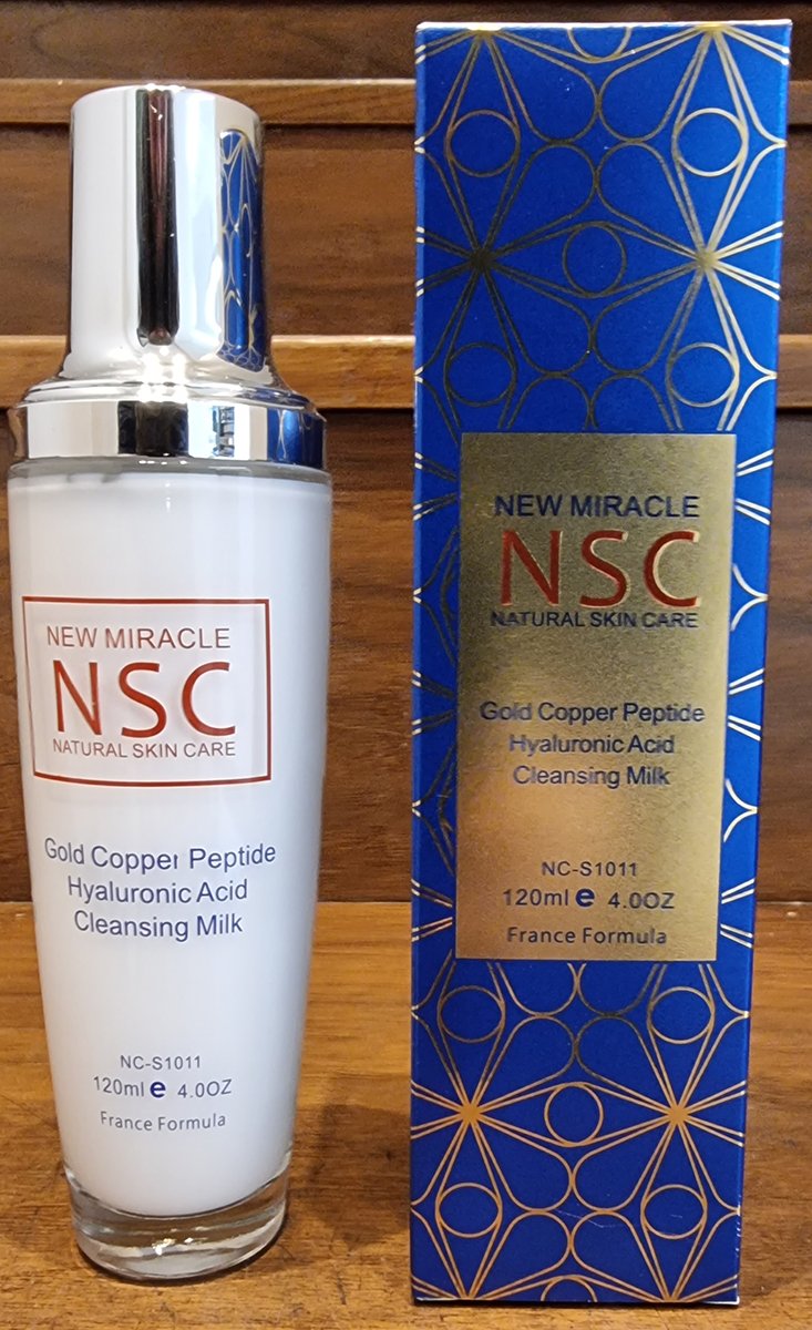 New Miracle NSC Gold Copper Peptide Hyaluronic Acid Cleansing Milk 120ml Cilt Temizleme Sütü