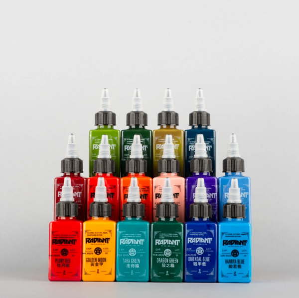 Radiant Orient Ching 2 oz 60 ml 16 Renk Dövme Boyası Seti Collector's Ink Set