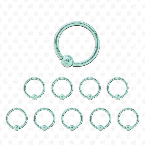 10 Piece Community Chirurgisch Staal Turquoise Ring Piercing