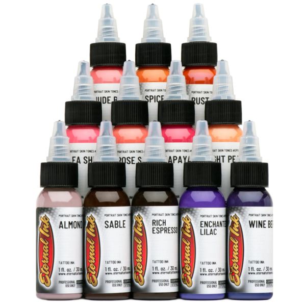 Portrait of the Eternal Tattoo Ink 1 oz / 30 ml of 12 Color Kit