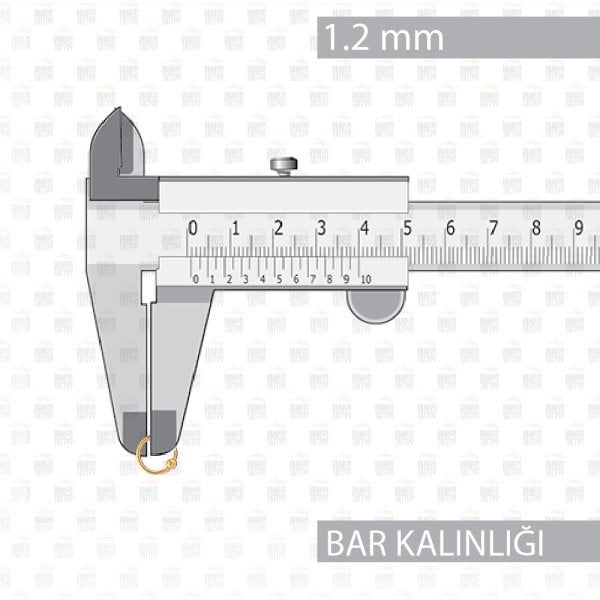 Cerrahi Çelik Toplu Halka Altın Sarısı Tragus Piercing