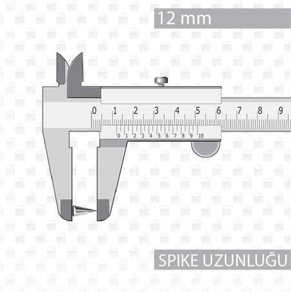 20 Pcs surgical steel 1.2mm Bar Spike