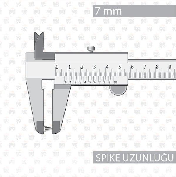 20 Adet Cerrahi Çelik 1.2 mm Bar Spike