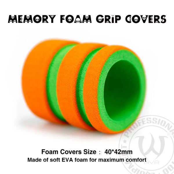 Ava Yumuşak Köpük Grip Tutacak Kılıfı 42 mm Turuncu Yeşil Cover