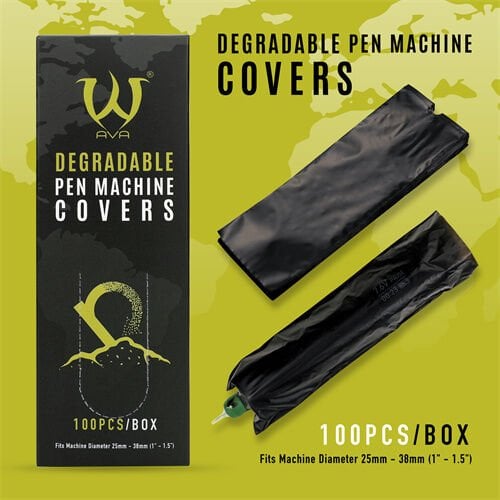 Ava Pen Kalem Tipi Dövme Makine Steril Poşeti Siyah 100 Adetli Paket
