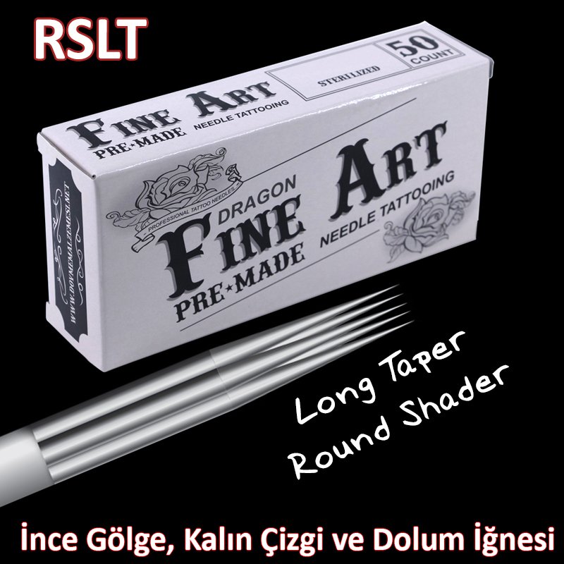 RSLT Round Shader RS Long Taper Dragon Fine Art Dövme İğnesi