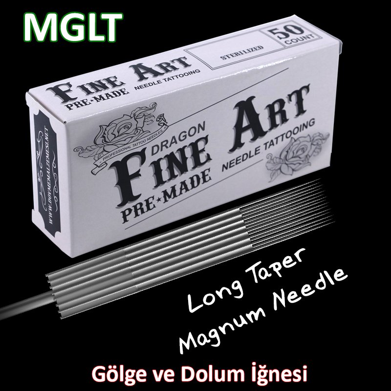 MGLT Magnum Shader M1 Long Taper Dragon Fine Art Dövme İğnesi