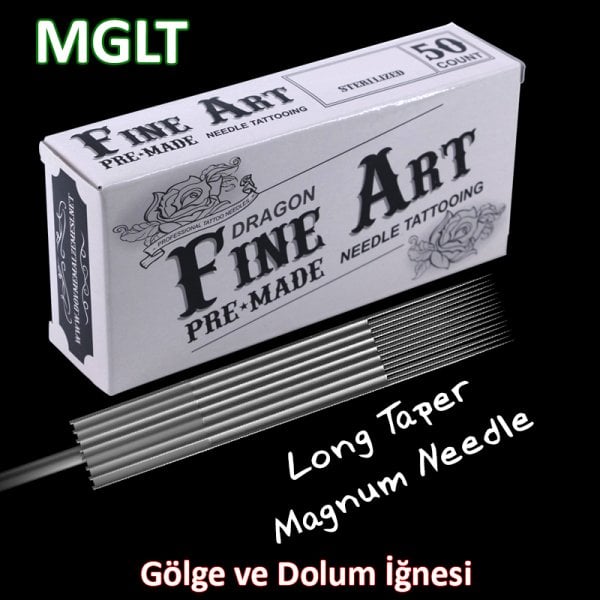 MGLT Magnum Shader M1 Long Taper Dragon Fine Art Dövme İğnesi