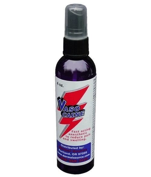 Vasocaine Topical Spray — 4oz 120ml Sprey İşlem Sırasında