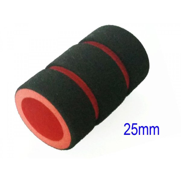 Yumuşak Köpük Grip Tutacak Kılıfı 25 mm Kırmızı Siyah Cover