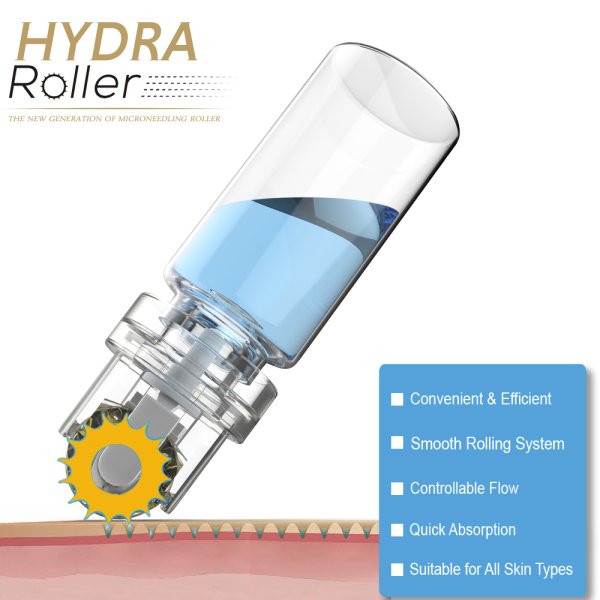 Hydra Derma Roller Needle 64 Gold Serum Practitioners Applicator