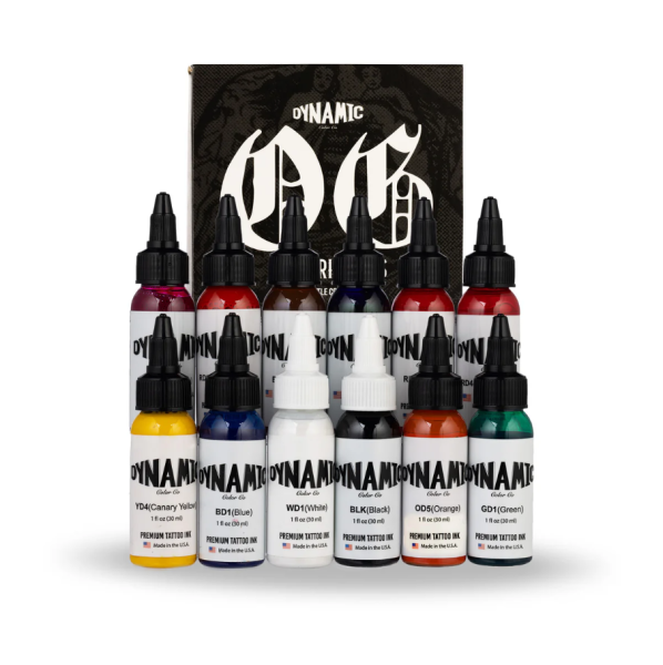 Dynamic OG Tattoo Ink 12 Renk 1 oz 30 ml Dövme Boyası Seti