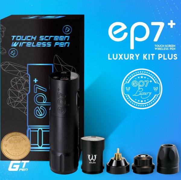 Ava EP7 Luxury Kit Plus Kablosuz, Bataryalı, Şarjlı Rotary Pen Dövme Makinesi