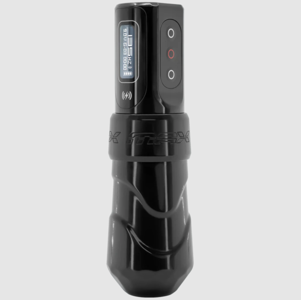 FK Irons Spektra Flux Max Stealth 3.2mm Stroke with 1 PowerBolt II Wireless Tattoo Machine Kablosuz Şarjlı Tek Bataryalı Rotary Dövme Makinesi