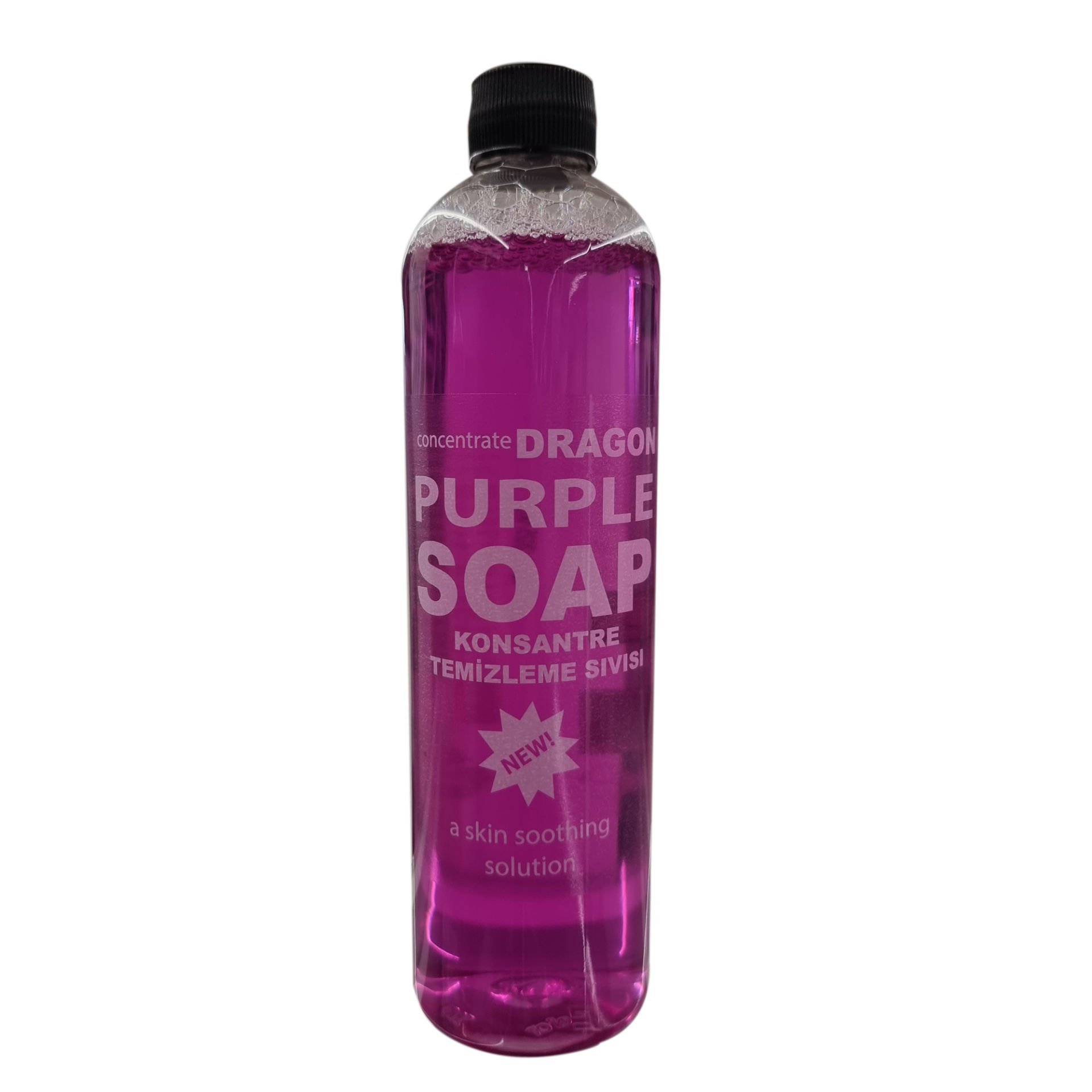 Dragon Purple Soap Konsantre Cilt Temizleme Sıvısı 400ml (Dövme, Kalıcı Makyaj, Microblading) Mor Sabun Su Tattoo Clean