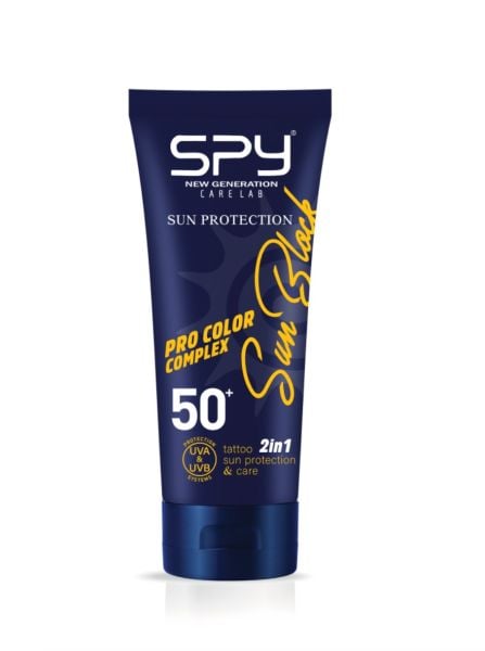 SPY Care Lab Sun Block Protection 50+ SPF After Care Güneş Koruyucu Dövme ve Cilt Bakım Kremi 50ml