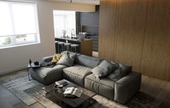 Pouffe L Koltuk