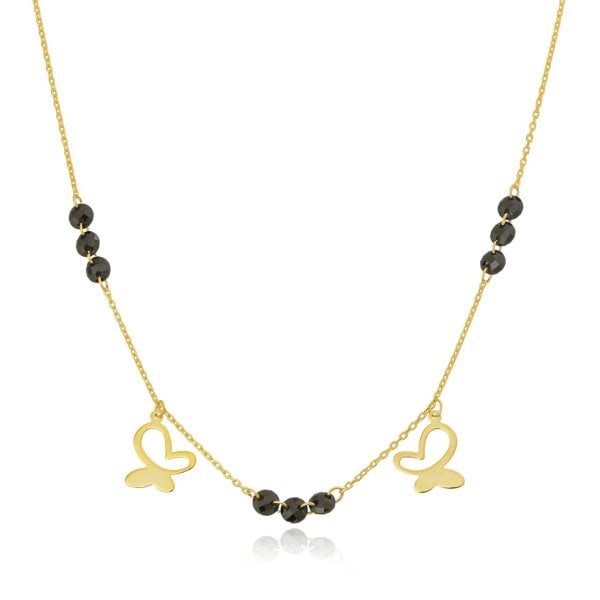 Kelebek Detaylı Gümüş Set