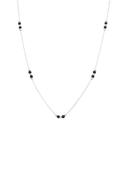 Oniks Taşlı Gümüş BEYAZ Set