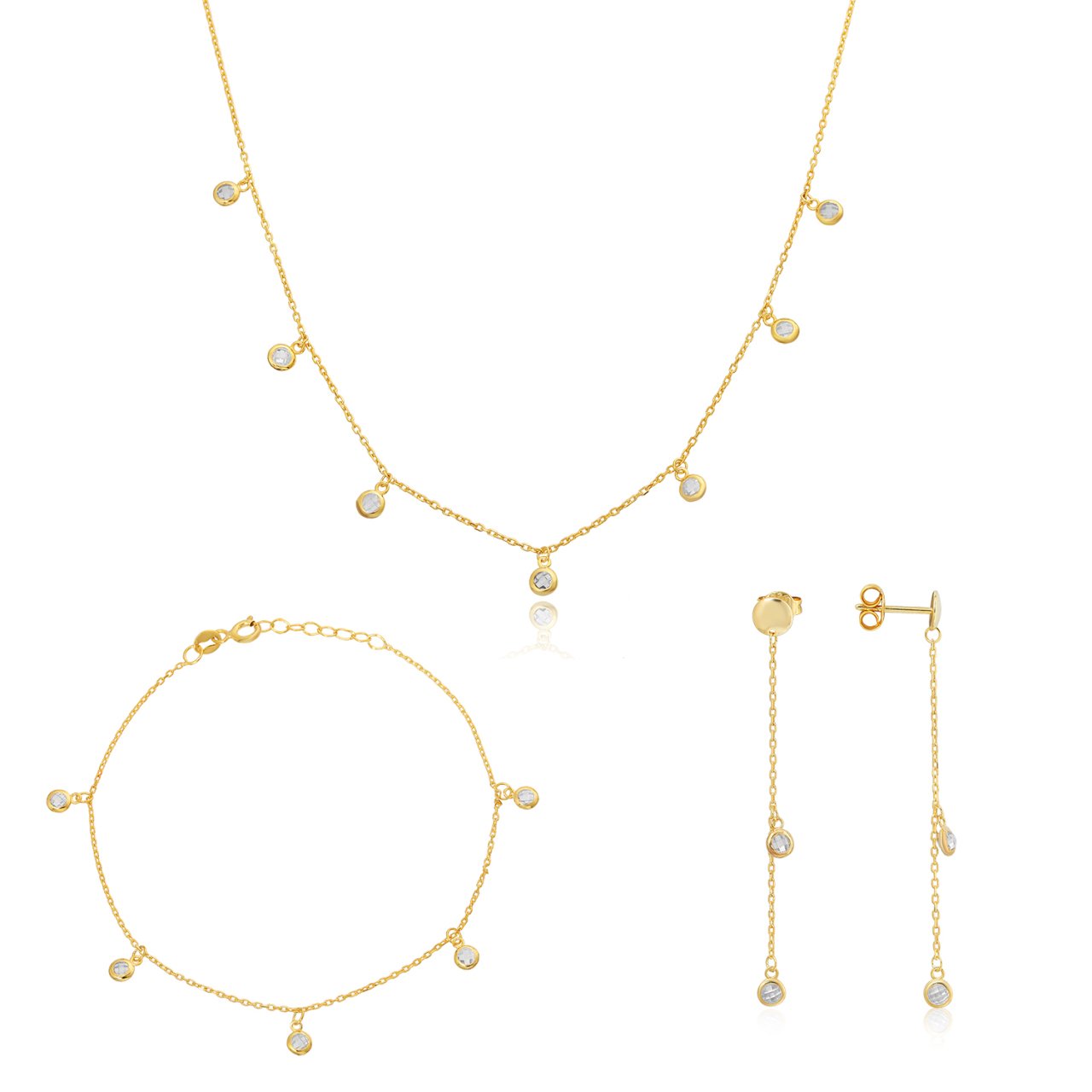Sallantılı Gümüş Set