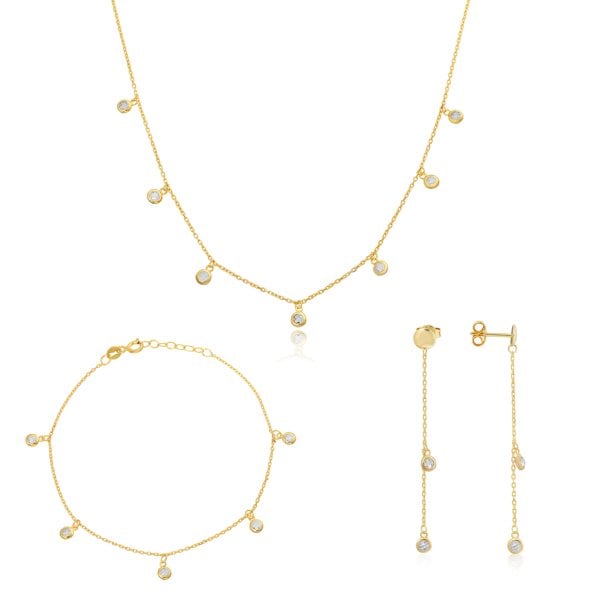 Sallantılı Gümüş Set