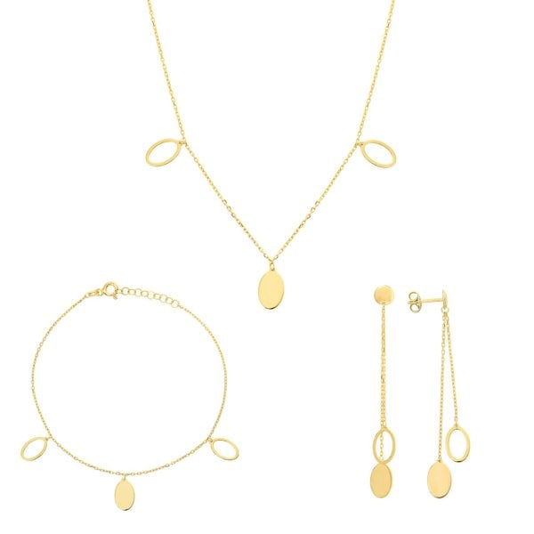 Sallantılı Gümüş Set