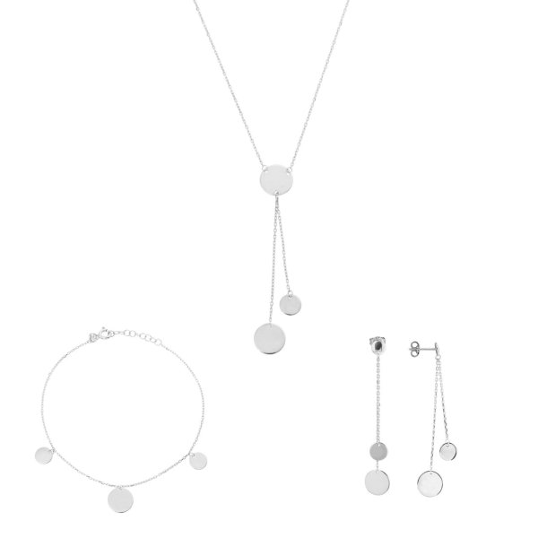 Pullu Gümüş Set