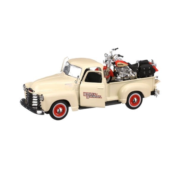 MAY 32194 1:25 1950 Chevrolet 3100 Pickup 1:24 2001 FLSTS Motorsiklet