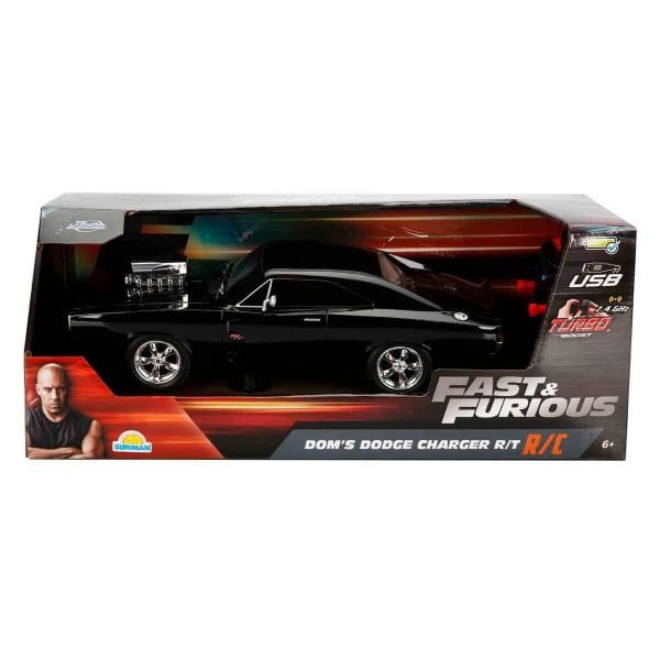 6492 1:16 Fast & Furious Dom’s Dodge Charger R/T USB Şarjlı Uzaktan Kumandalı Araba