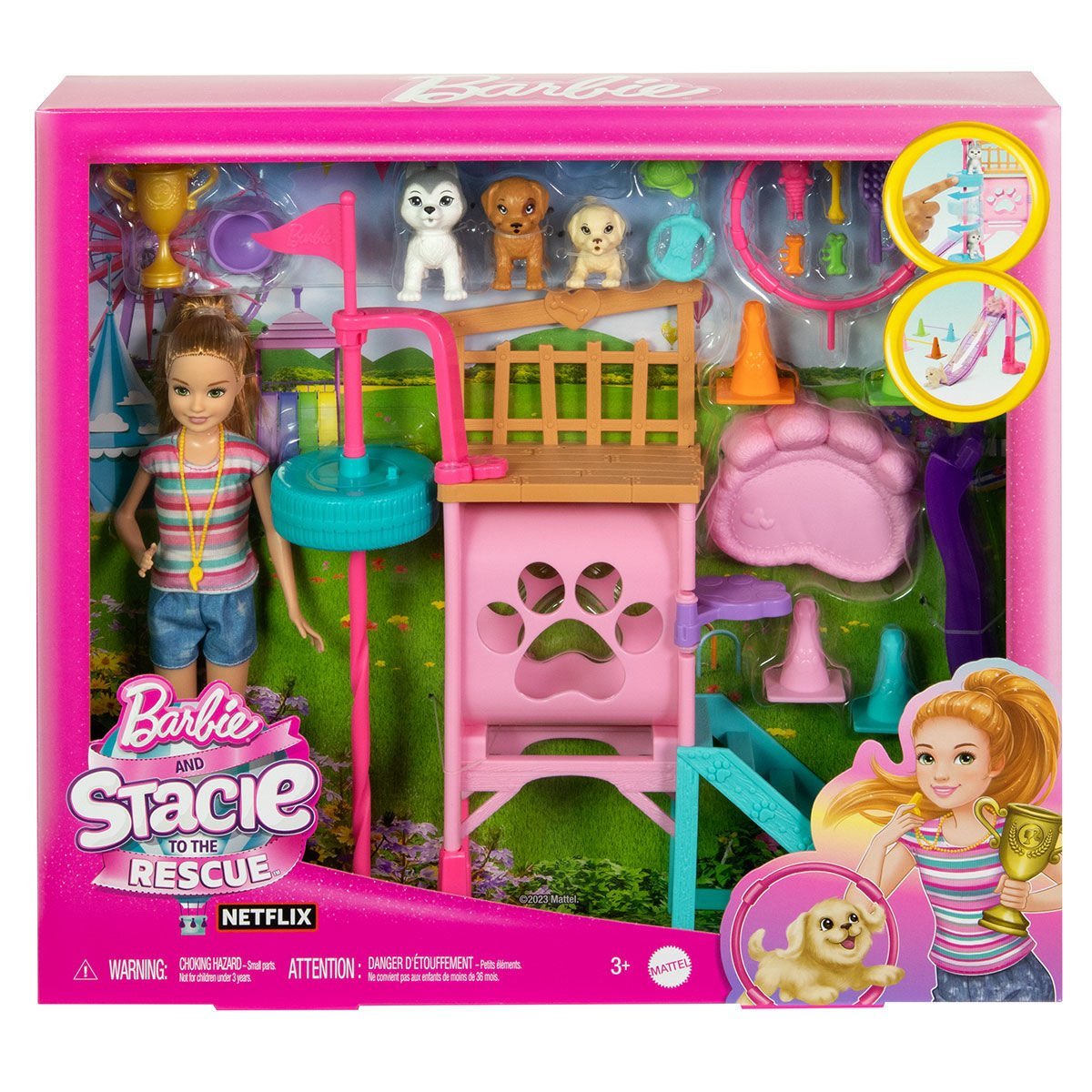 HRM10 Stacienin Köpekçik Oyun Parkı - Barbie and Stacie To The Rescue