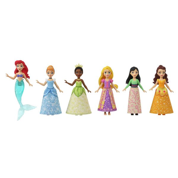 HLW91 Disney Prenses Bebekleri 6'lı Set
