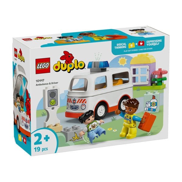 10447 Lego Duplo Ambulans ve Sürücü 19 parça +2 yaş