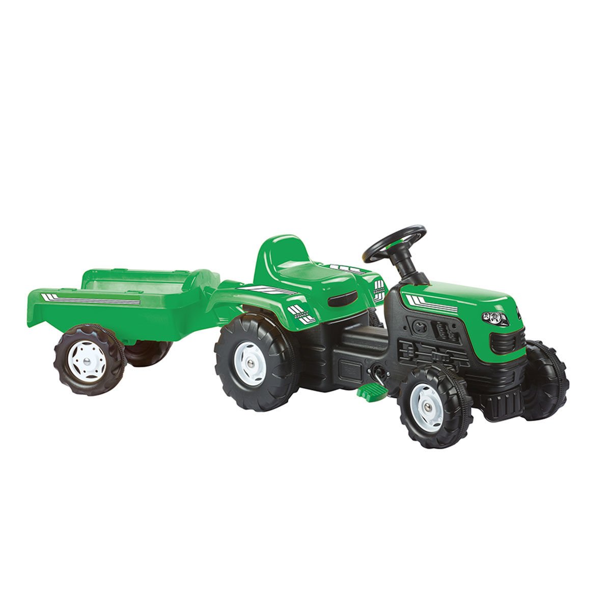 8246 Römorklu Pedallı Traktör Yeşil