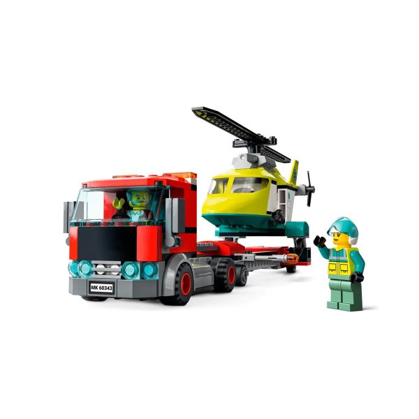 60343 LEGO® City - Kurtarma Helikopteri Nakliyesi 215 parça +5 yaş