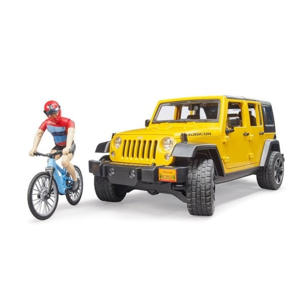 BR02543 Jeep Wrangler Rubicon + Bisiklet ve Sürücüsü +4 yaş