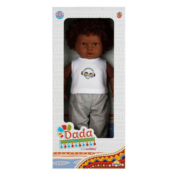 1060091 Dada Kıvırcık Saçlı Bebek 60 cm -Sunman