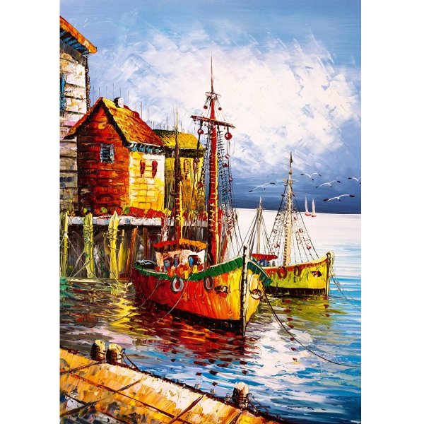 5091/ART Art Puzzle, Turuncu Liman 500 Parça Puzzle