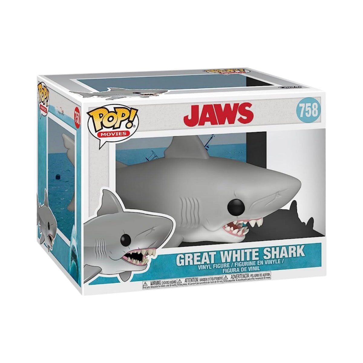 38565 Funko POP Deluxe Movies Jaws Great With Shark