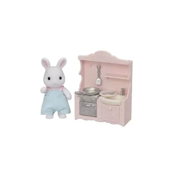 5678 Sylvanian Families Kar Tavşanı Babanın Yemek Pişirme Seti +3 yaş