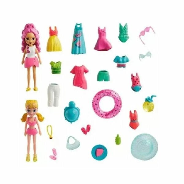 HNF51 Polly Pocket ve Arkadaşları Farklı Moda Aksesuarları Oyun Setleri