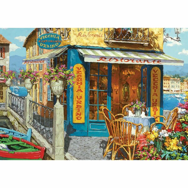 22008 Eski Urbino Restoranı 1500 Parça Puzzle -KS Puzzle