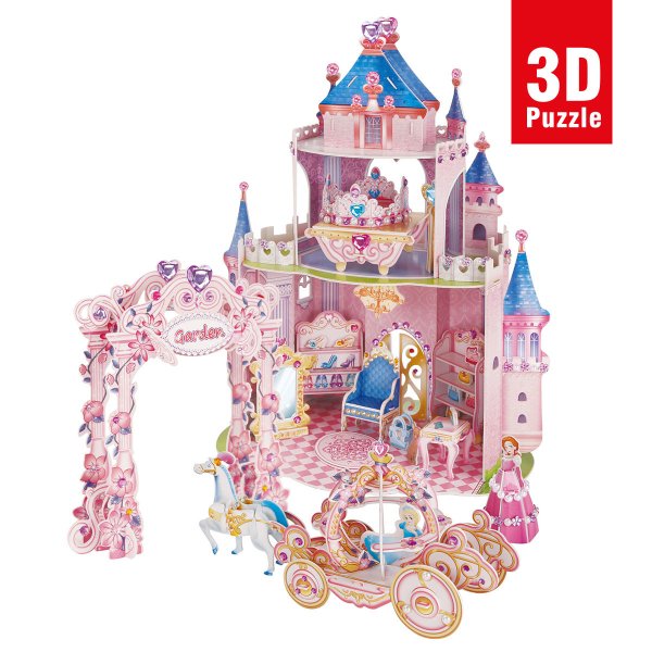 E1623H Cubic Fun Prenses Gizli Bahçe Şatosu 92 Parça  3 Boyutlu Puzzle