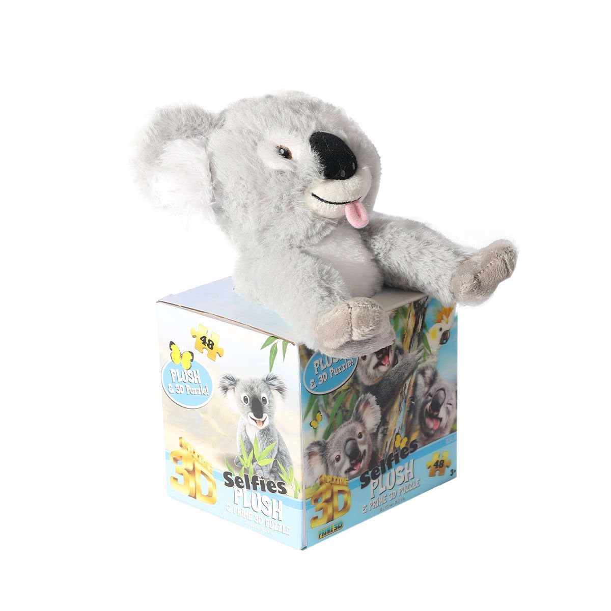 PRM 15805 Prime 3D Koala Peluş ve Selfie 48 Parça Puzzle -Necotoys