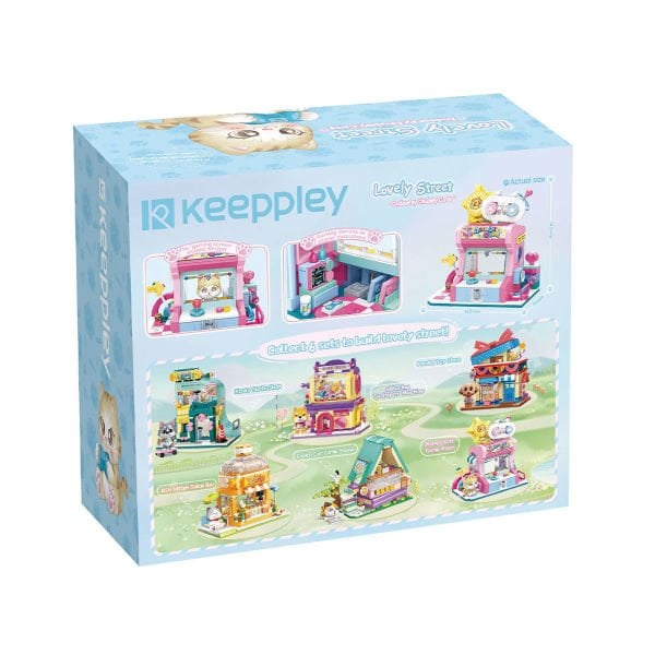 KP28019 Keeppley Orange Cat Game Room Blok Seti -Vagon life