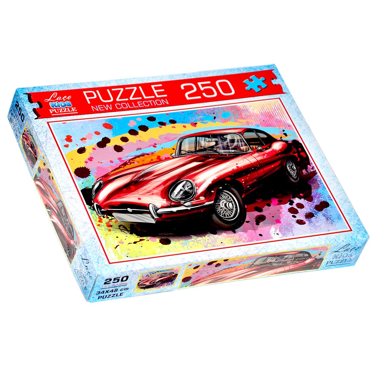 LC7194 Laço, Jaguar Kırmızı Araba 250 Parça Puzzle