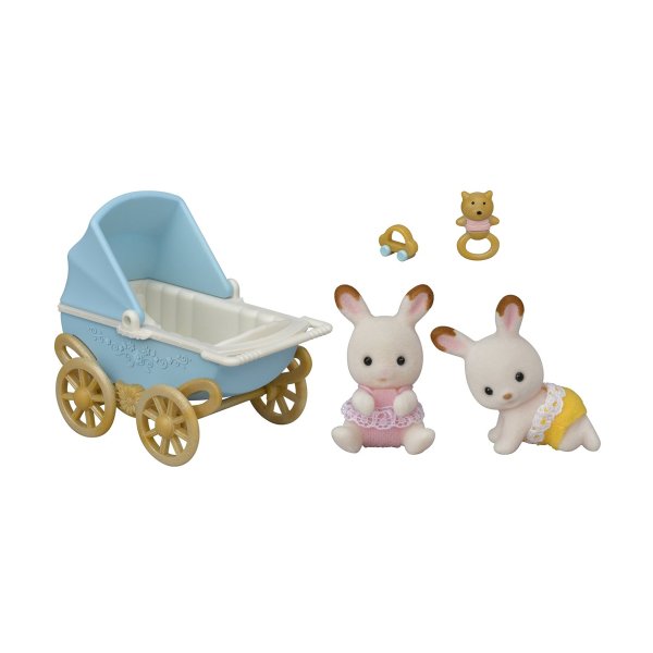 5432 Sylvanian Families, Çikolata Kulaklı İkiz Tavşan Bebek, +3 yaş