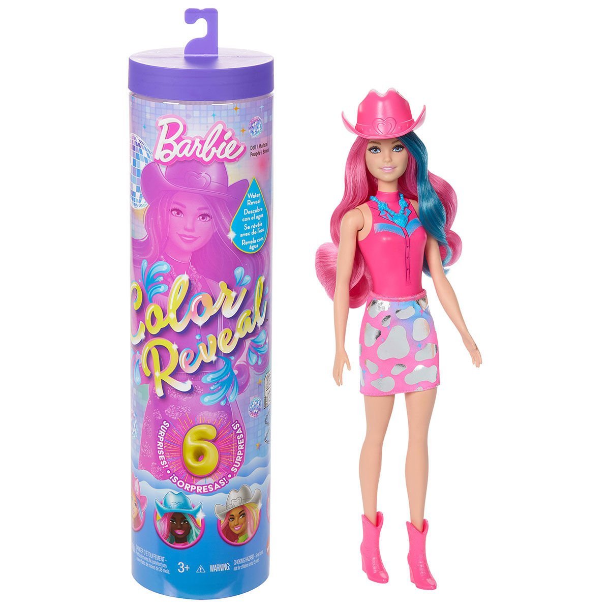 JCP01 Barbie Color Reveal - Renk Değiştiren Sürpriz Barbie Disco Star Serisi