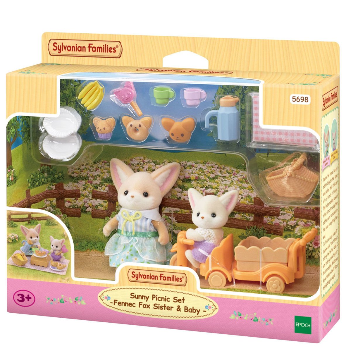 5698 Sylvanian Families Tilki Kız ve Bebekli Piknik Seti +3 yaş